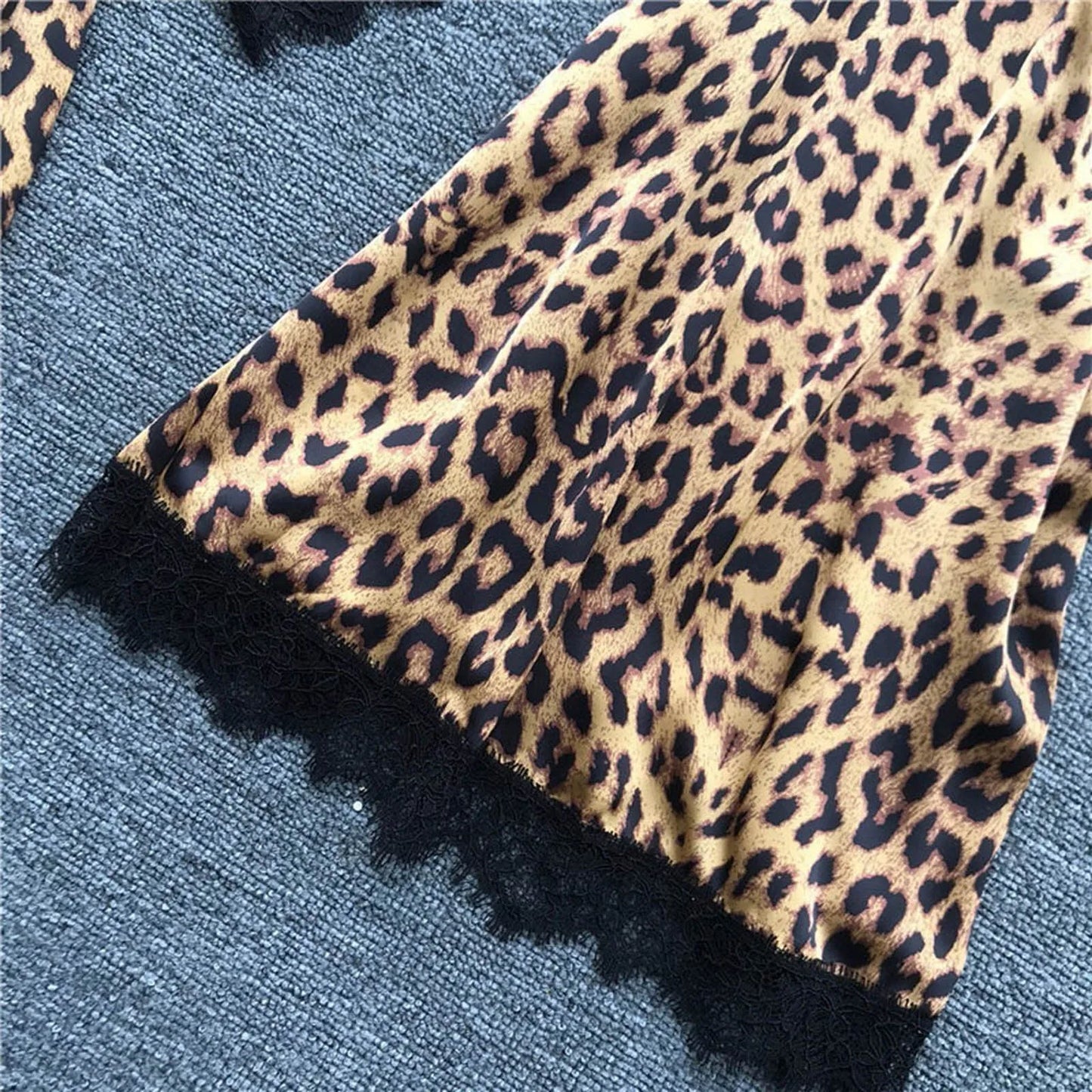 Women Satin Silk Robe Leopard Print Bride Wedding Robe Gown Sleepwear Lace Sexy Kimono Bathrobe Night Dress Casual Nightgown 4XL
