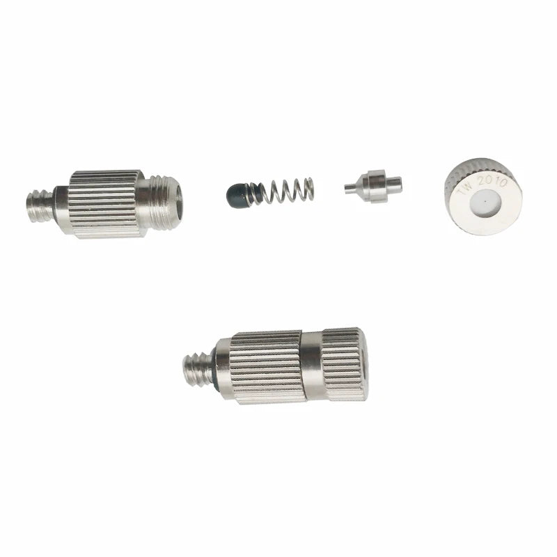 100pcs 3/16'' High Pressure Threaded Brass Fog Mist Nozzle E110