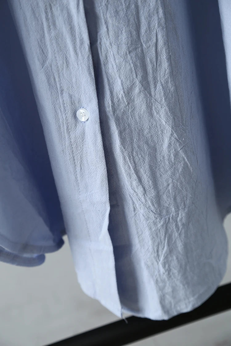 Women Loose Cotton Linen Cardigan Long Shirts Casual Blouses Female Fashion Elegant Outerwear Monochromatic Tee Clothes Summer