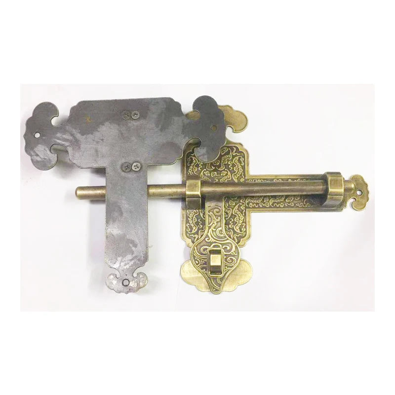 1 Set High Quality Door Latch Sliding Lock Solid Brass Flip Latch Safety Door Bolt Latch Lock Hardware For Garden Door Lock