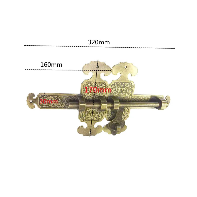 1 Set High Quality Door Latch Sliding Lock Solid Brass Flip Latch Safety Door Bolt Latch Lock Hardware For Garden Door Lock