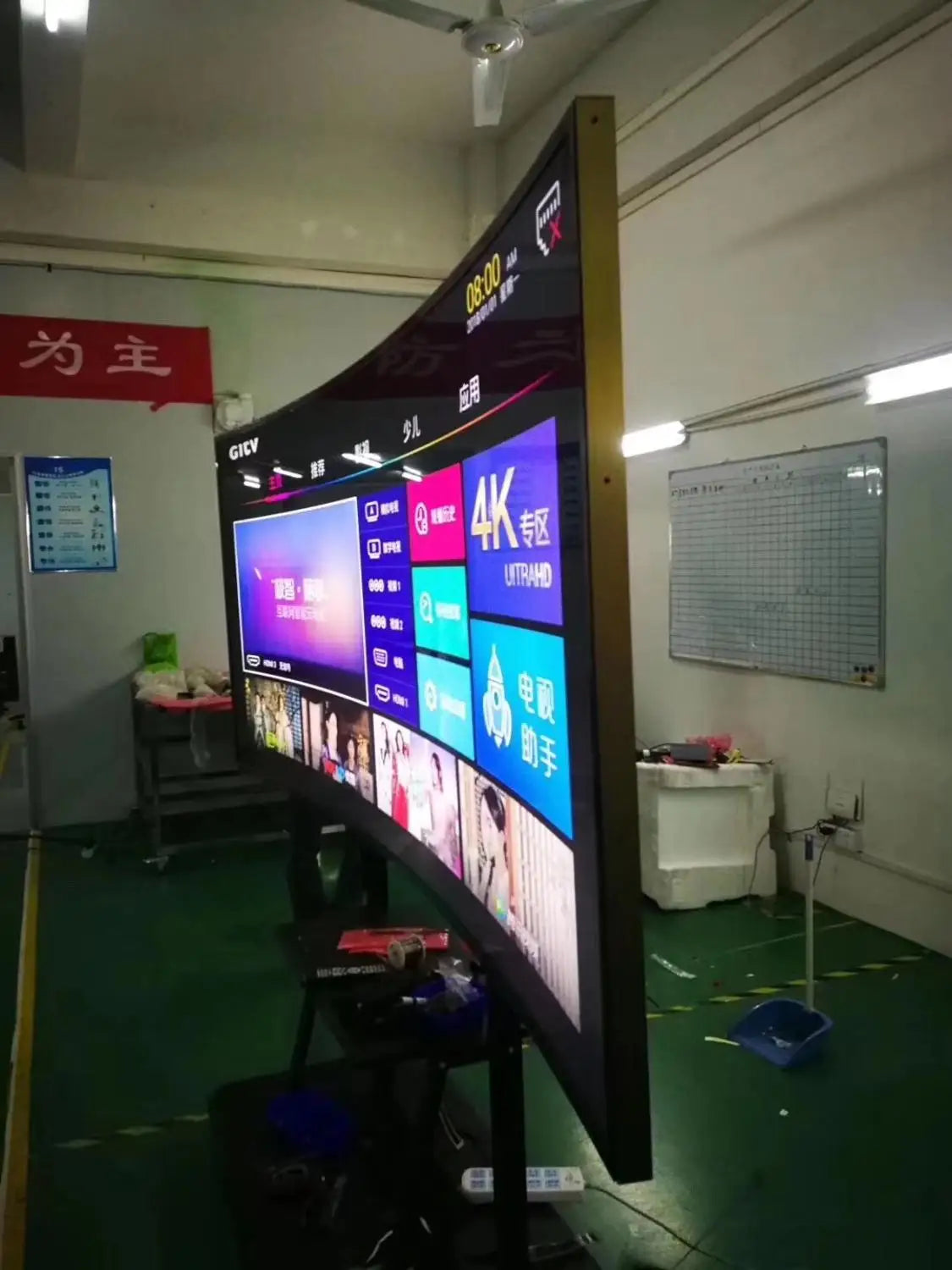 120 inch curved screen 4K monitor display multi languages TV wifi KTV TV Android OS smart led television TV