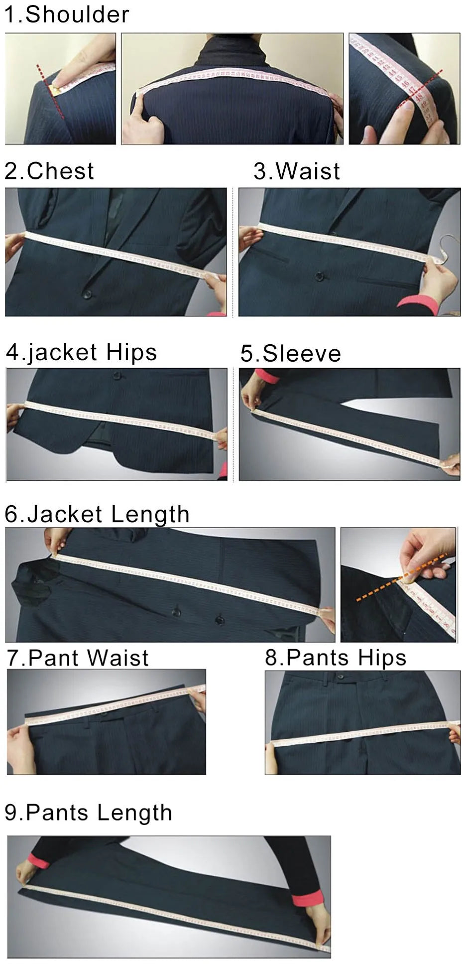 Navy Blue Male Suits Slim fit Notched Lapel Wedding Tuxedos 3 Piece Sets Tailor Made Business Mens Costume (Blazer+Pants+Vest)