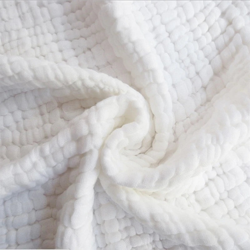 100 Pieces 6 Layers Crinkle 100% Cotton Gauze Blanket Customize Color Big Size 112 x 138 Cm
