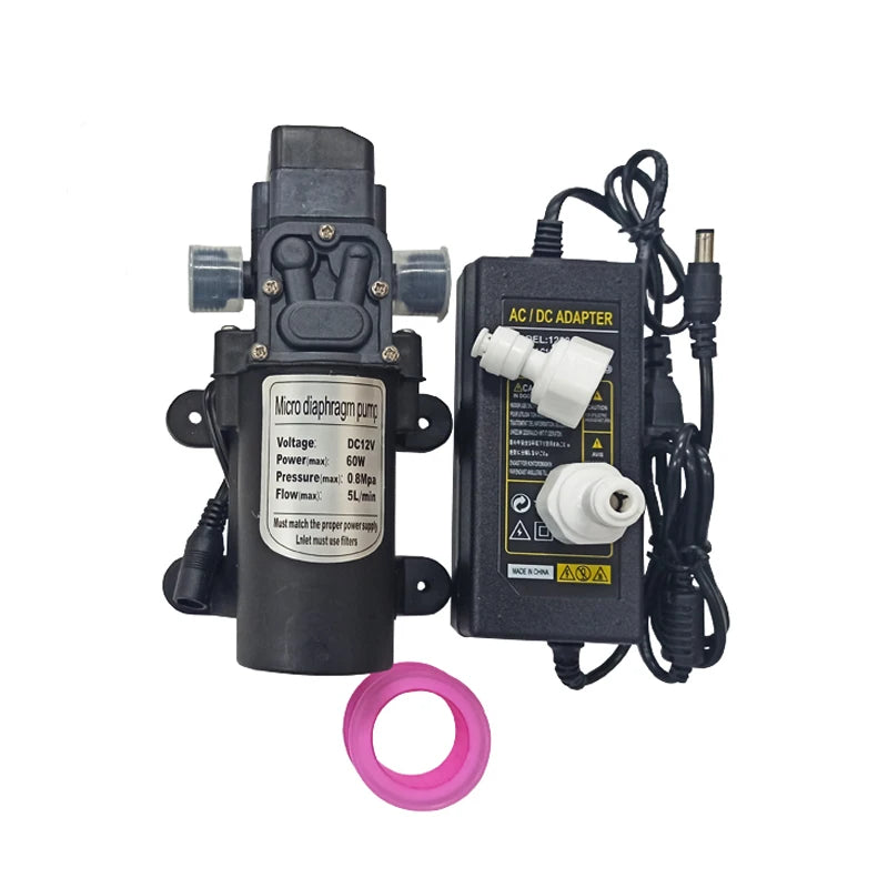 12V DC Water Spray Electric Diaphragm Pump Kit Portable Misting Automatic Booster 6-18M Atomizer Cooling System For Greenhouse