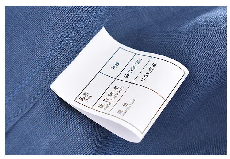 1728 Men Summer Fashion Japan Simple Harakuju High Quality 100% Linen Fabric Gradient Patchwork Short Sleeve Casual Slim Shirts