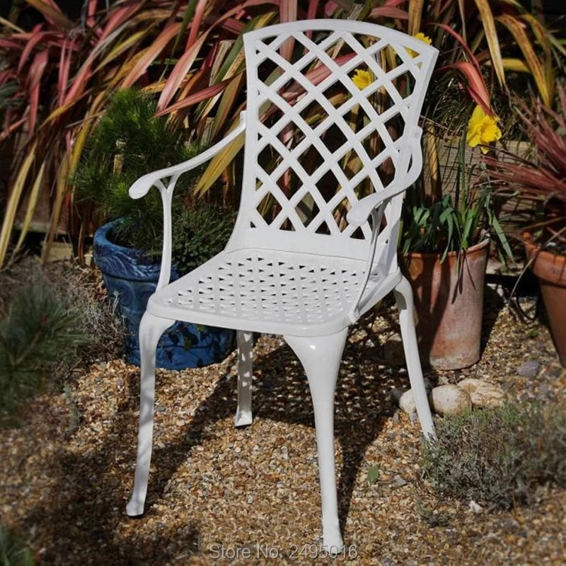 11-piece Lawn dining set anti-rust aluminum chairs tables patio furniture garden Backyard sets ova long table high quality