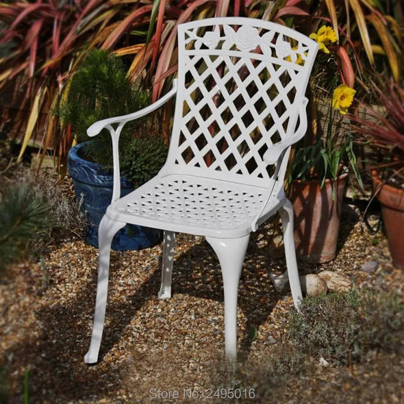 11-piece Lawn dining set anti-rust aluminum chairs tables patio furniture garden Backyard sets ova long table high quality