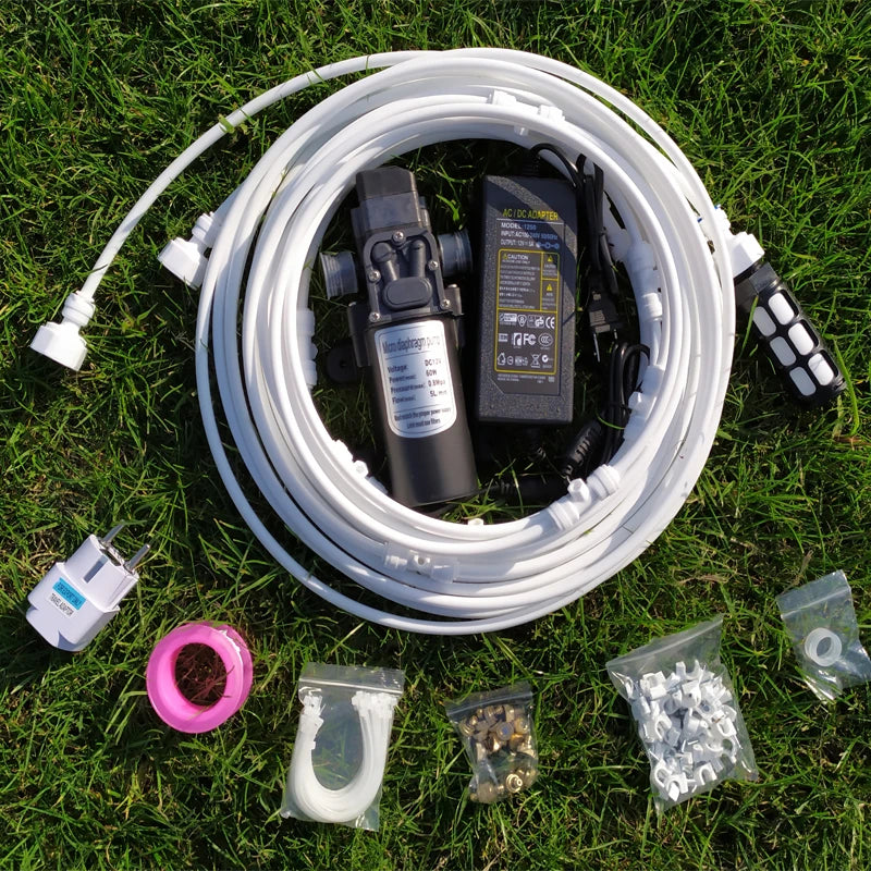 12V Misting Pump 160PSI High Pressure Booster Diaphragm Water Sprayer Fog Machine Nebulizer Atomizer Mister Line