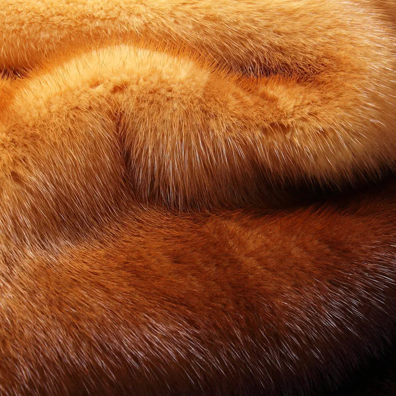 Genuine Boollili Winter Leather Jacket Men Gold Mink Fur Liner Mens Sheepskin Coat Real Fur Men Warm Leather Jacket