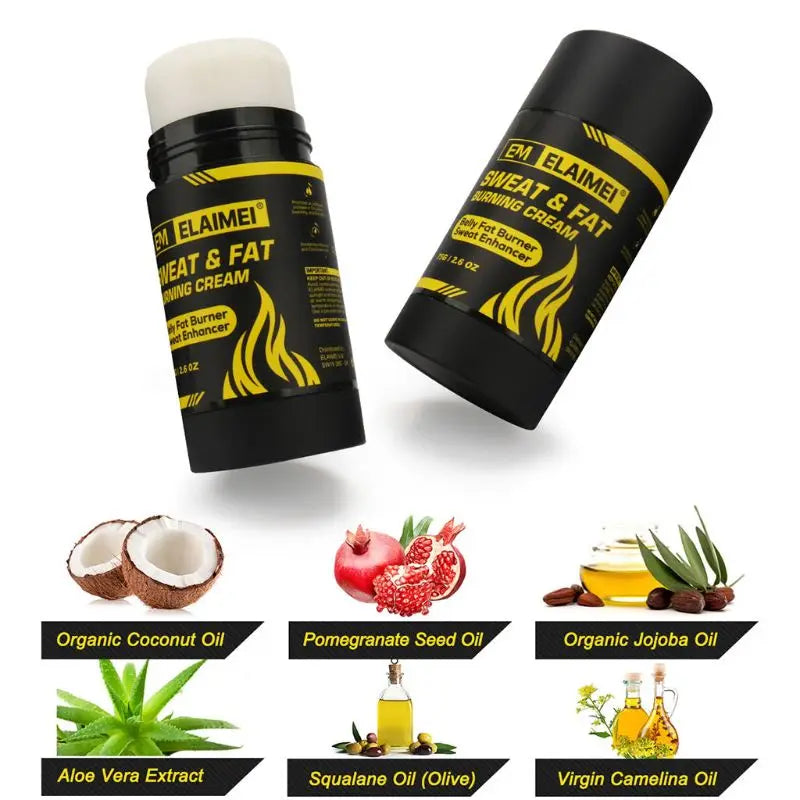 75g Slimming Cream Belly Fat Burner Sweat Enhancer Burning Weight Loss Abdomen Abdominal Muscle for Men and Women