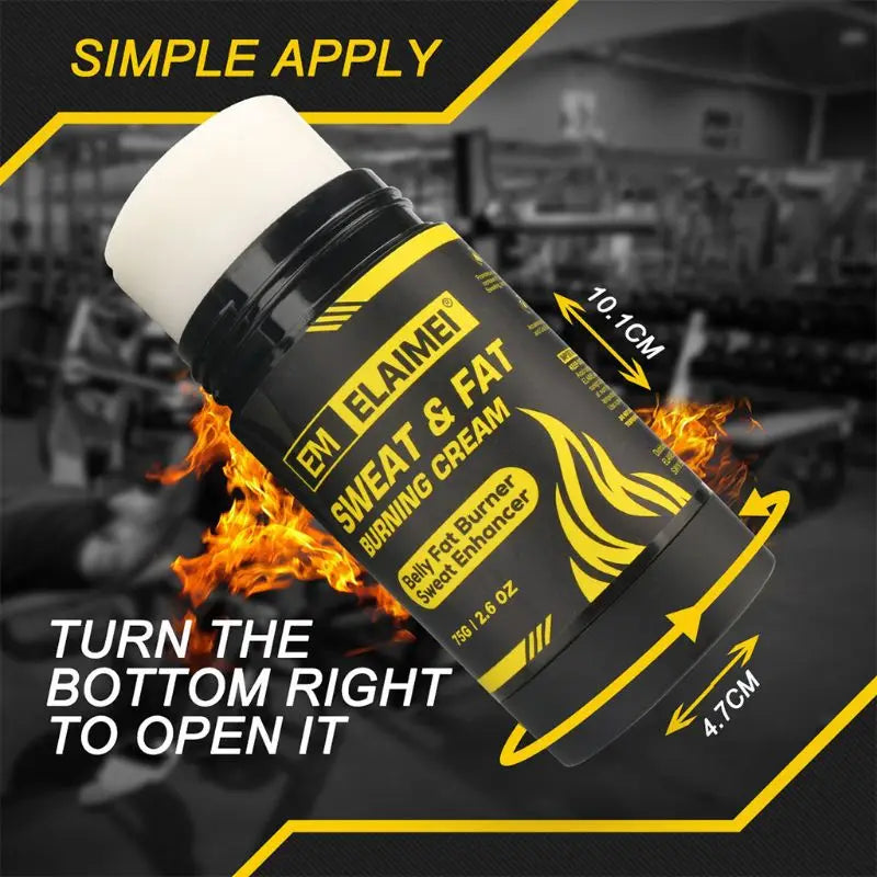 75g Slimming Cream Belly Fat Burner Sweat Enhancer Burning Weight Loss Abdomen Abdominal Muscle for Men and Women