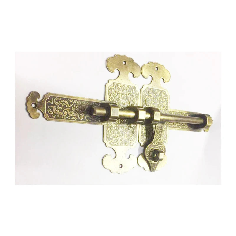 1 Set High Quality Door Latch Sliding Lock Solid Brass Flip Latch Safety Door Bolt Latch Lock Hardware For Garden Door Lock