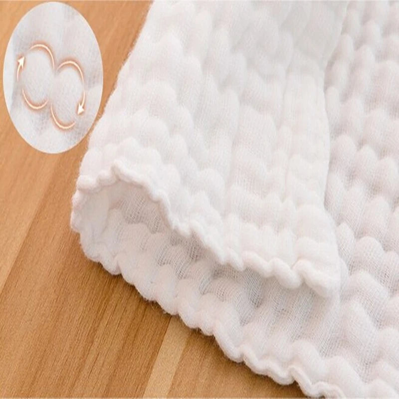 100 Pieces 6 Layers Crinkle 100% Cotton Gauze Blanket Customize Color Big Size 112 x 138 Cm