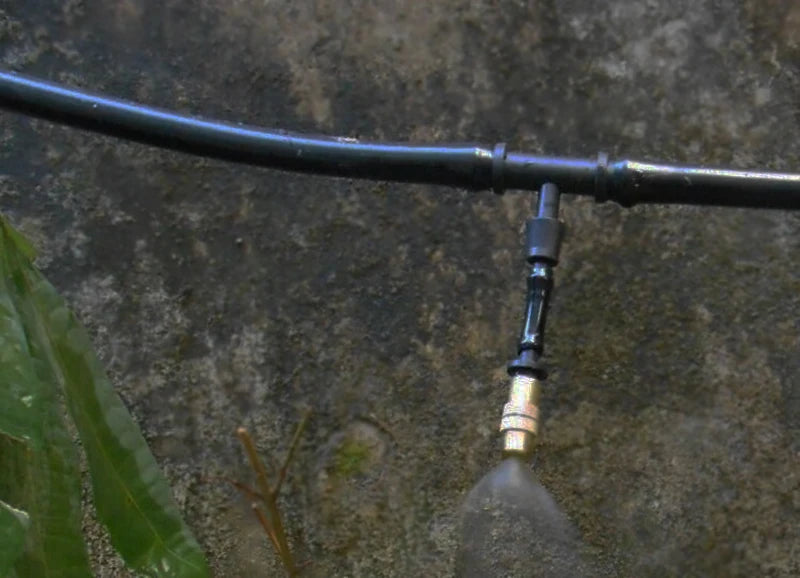 1 Set DIY Automatic Spray Kit Copper Nozzle 1/4 ' Hose Dripper 1/4 ' Tee Quick Connector Automatic Plant Waterer Mist Maker