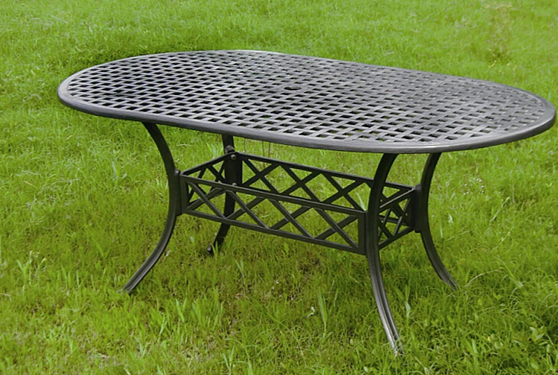 11-piece Lawn dining set anti-rust aluminum chairs tables patio furniture garden Backyard sets ova long table high quality
