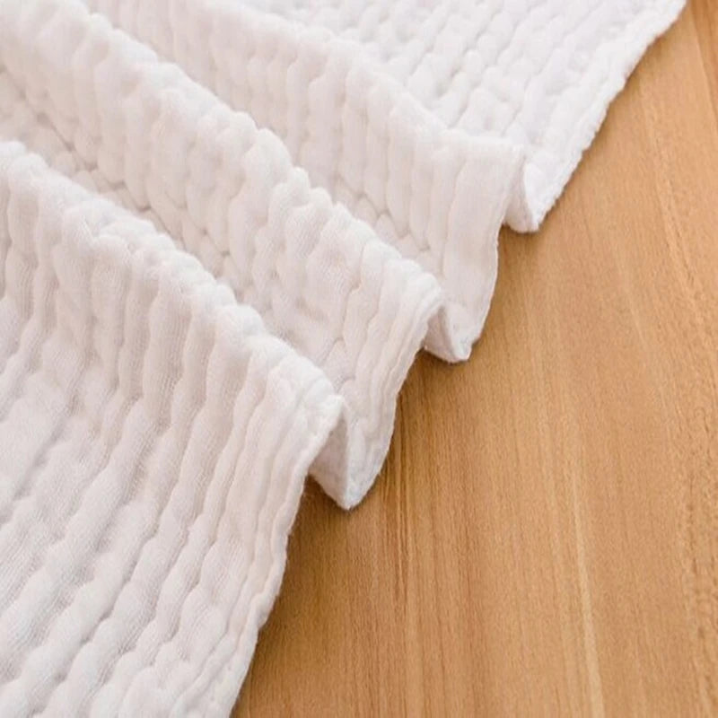 100 Pieces 6 Layers Crinkle 100% Cotton Gauze Blanket Customize Color Big Size 112 x 138 Cm
