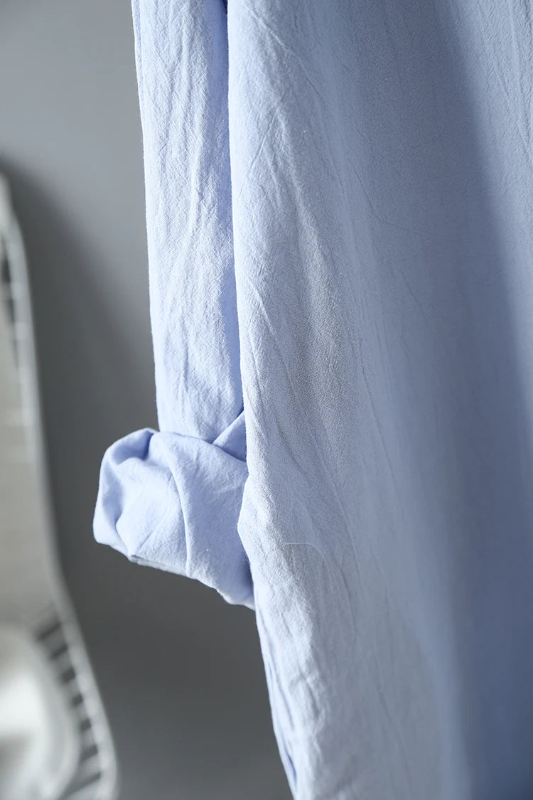 Women Loose Cotton Linen Cardigan Long Shirts Casual Blouses Female Fashion Elegant Outerwear Monochromatic Tee Clothes Summer