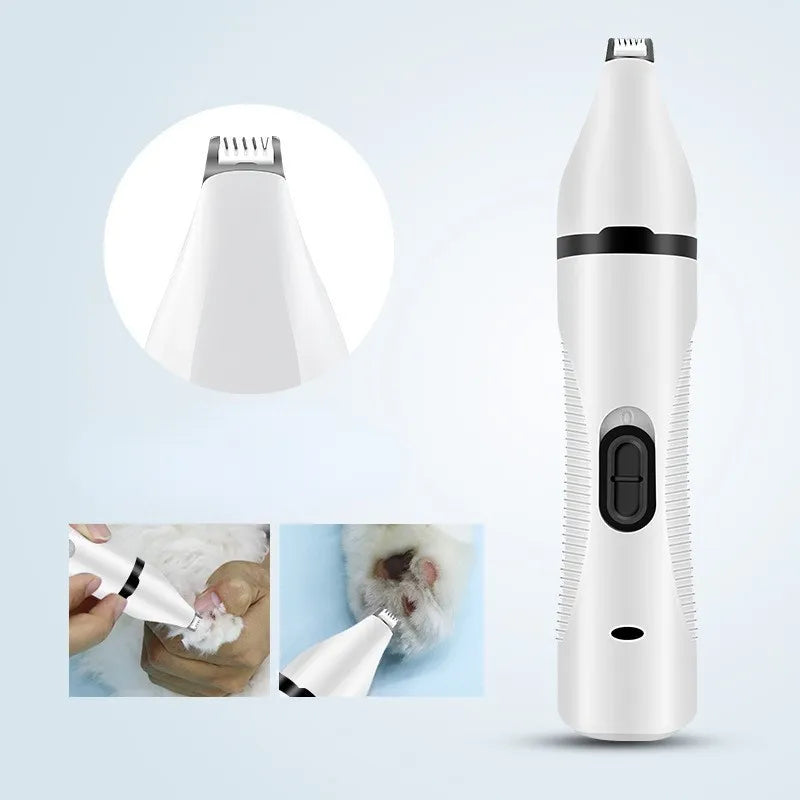 Pet Clipper 3 IN 1 Cordlress Pet Grooming Trimmer Dog Hair Trimmer Paw Nail Grinder Foot Toe Hair Cutting Machine Cutter for Cat