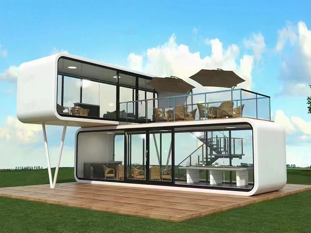Seismic earthquake Proof Container House, Modern Home Hotel, Prefab Home Stay, Prefabricated Container Villa