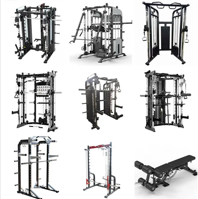 Xinrui Best Price Arm Multi-functional Gym Equipment Trainer Smith Machine with Weight Stack