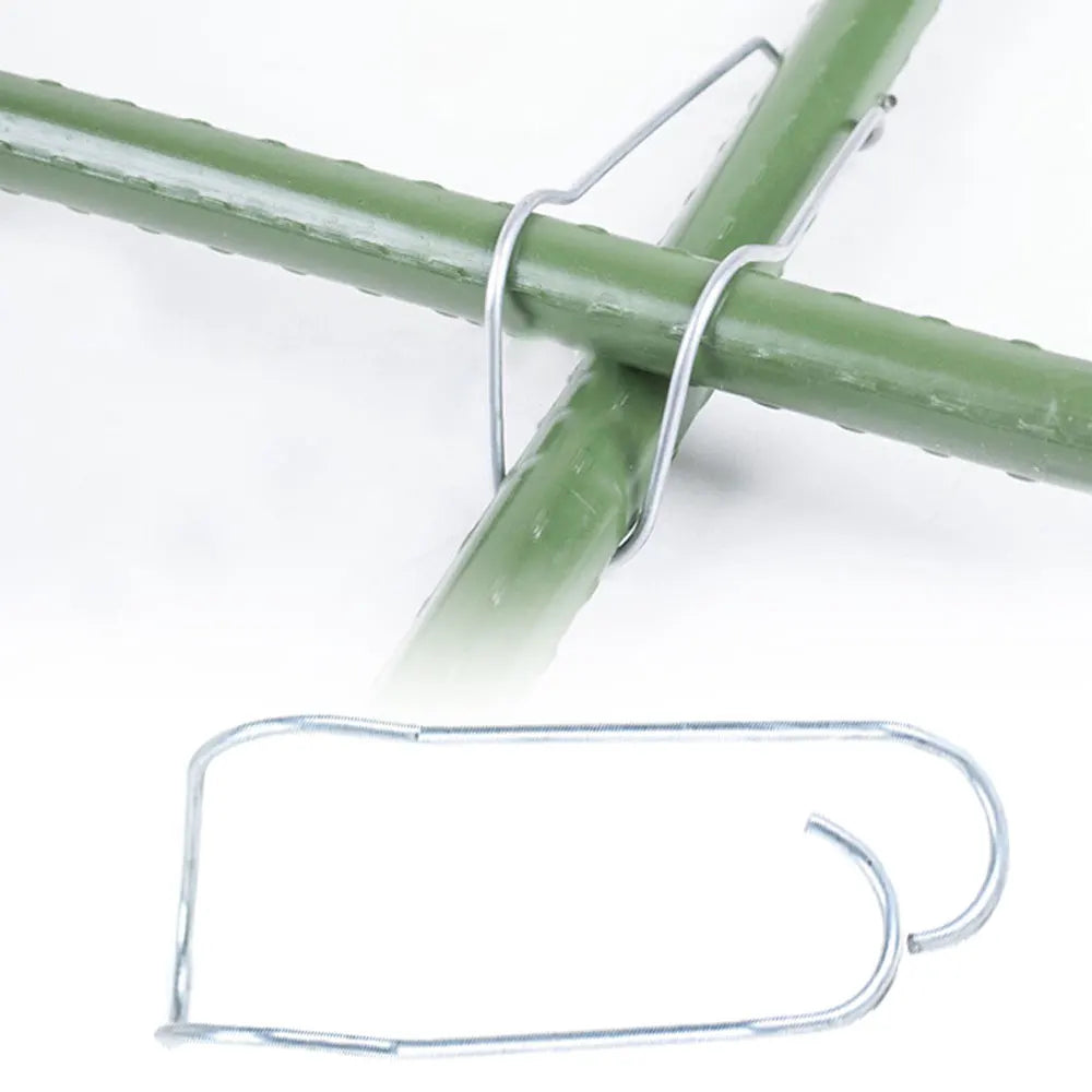 10pcs Plant Trellis Connecting Buckles Climbing Pipe Support Fixing Tool Garden Stake Connectors For Vegetable Garden Roof