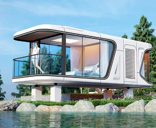 Luxury Moveable Office Container, Prefab Hotel House, Customized Modular House , Cabin Space Container Hotel,Home stay Villa
