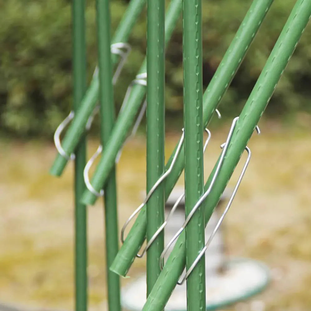 10pcs Plant Trellis Connecting Buckles Climbing Pipe Support Fixing Tool Garden Stake Connectors For Vegetable Garden Roof