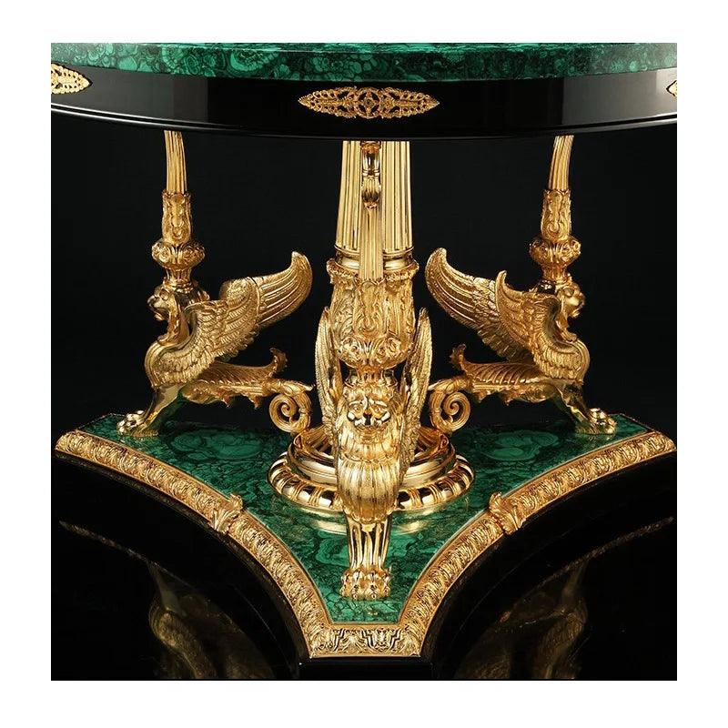 Peacock stone dining table customized luxury luxury stone collection high-end countertop customized gem grade coffee table table