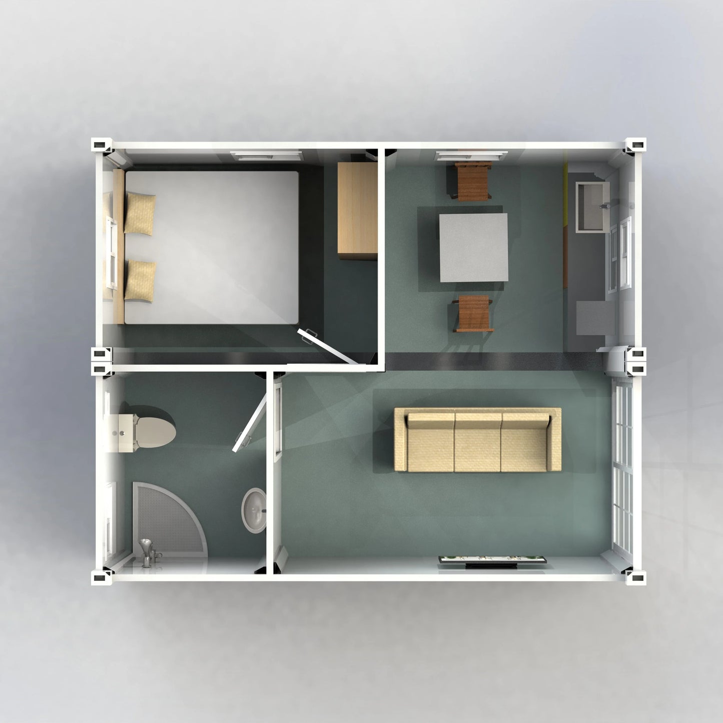 YG Low Shipping Cost Home Prefabricated Container Prefab House Movable Prefab Container House Storage Units for Sale