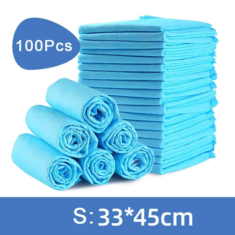 100/50/40/20PCS Absorbent Dogs Diapers Disposable Puppy Training Pee Pads Quick Dry Surface Mat Clean Cushion Dog Supplies