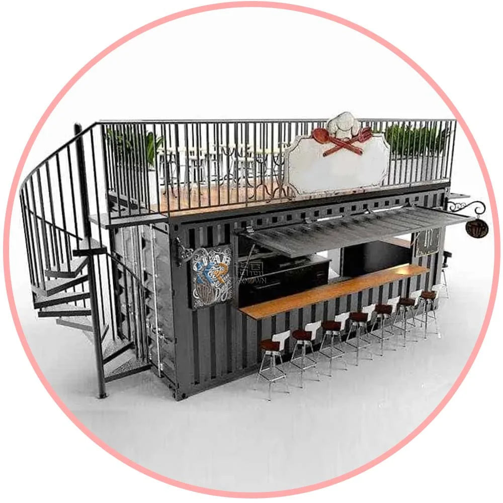 2023 20ft 40ft Mobile Container Office Load House Dormitory Beach Juice Snack Bar Restaurant Big Space Storage