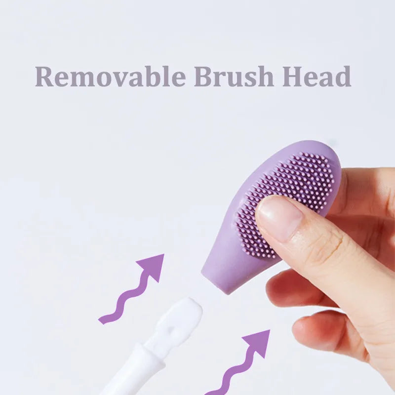 Double Head Silicone Facial Mask Brush Facial Massage Cleaning Brushes DIY Mud Film Scraper Face Care Tool Beauty 2 In 1 Brush
