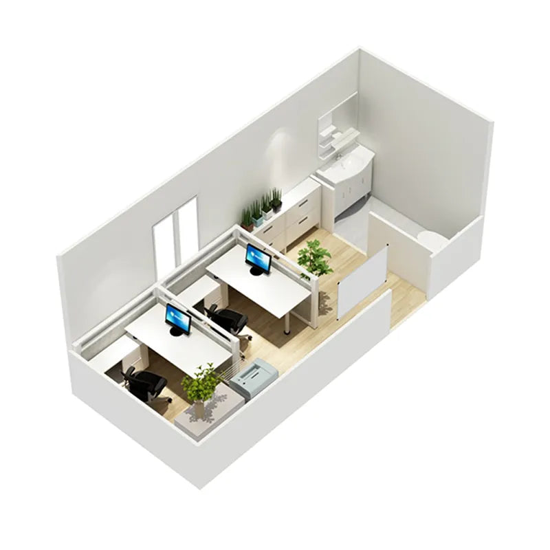 Top selling mobile prefab corrugated container modular house 40ft tiny home villa food trunk
