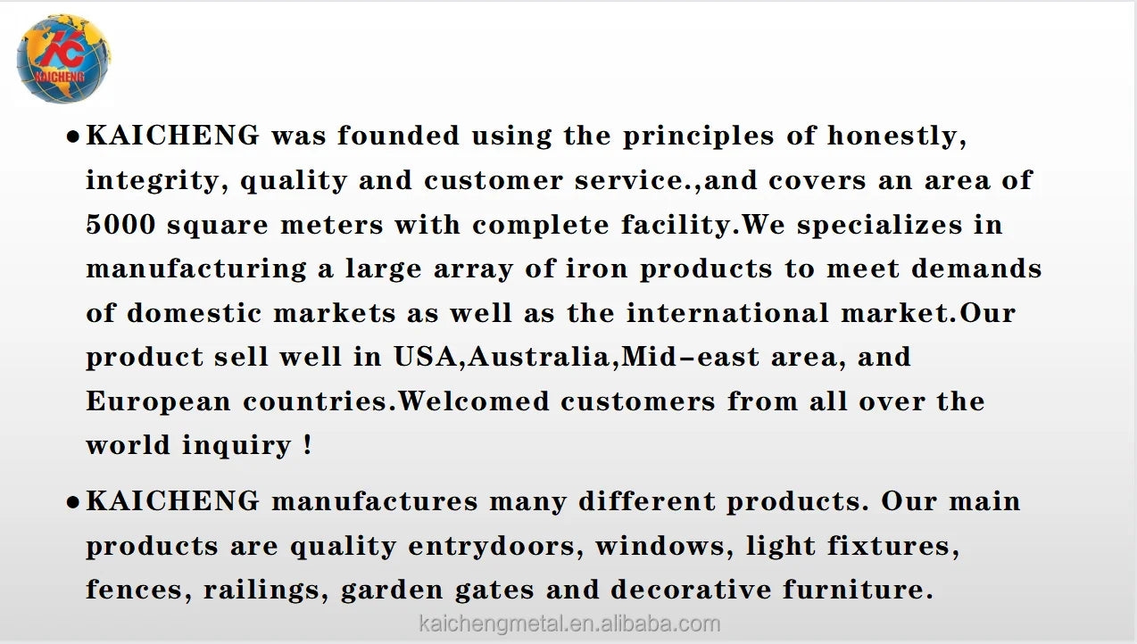 Wrought Iron Glass Door Customized Size Door Wrought Iron Simple Iron Door Hot Selling