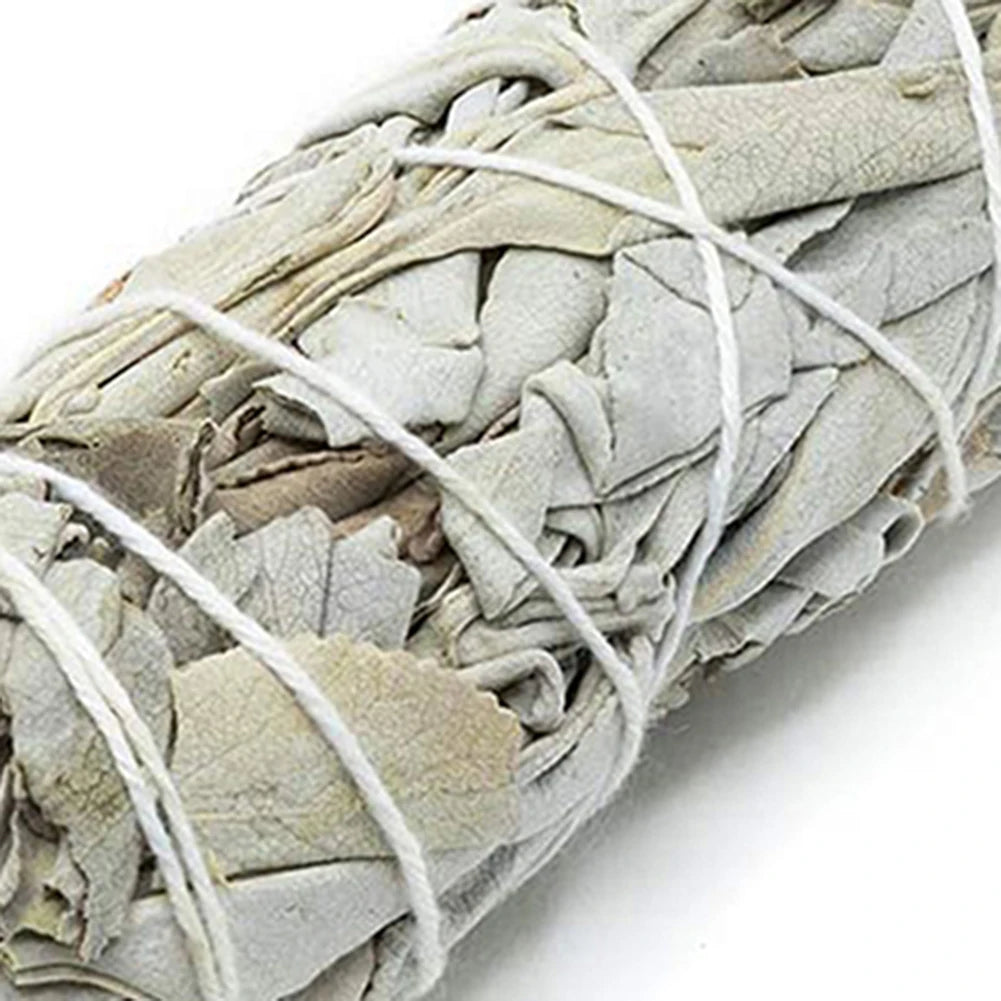 1-10PCS Natural White Sage Bundle Smudge Sticks California Pure Leaf for Spiritual Home Cleaning Sage Incense Aromatherapy