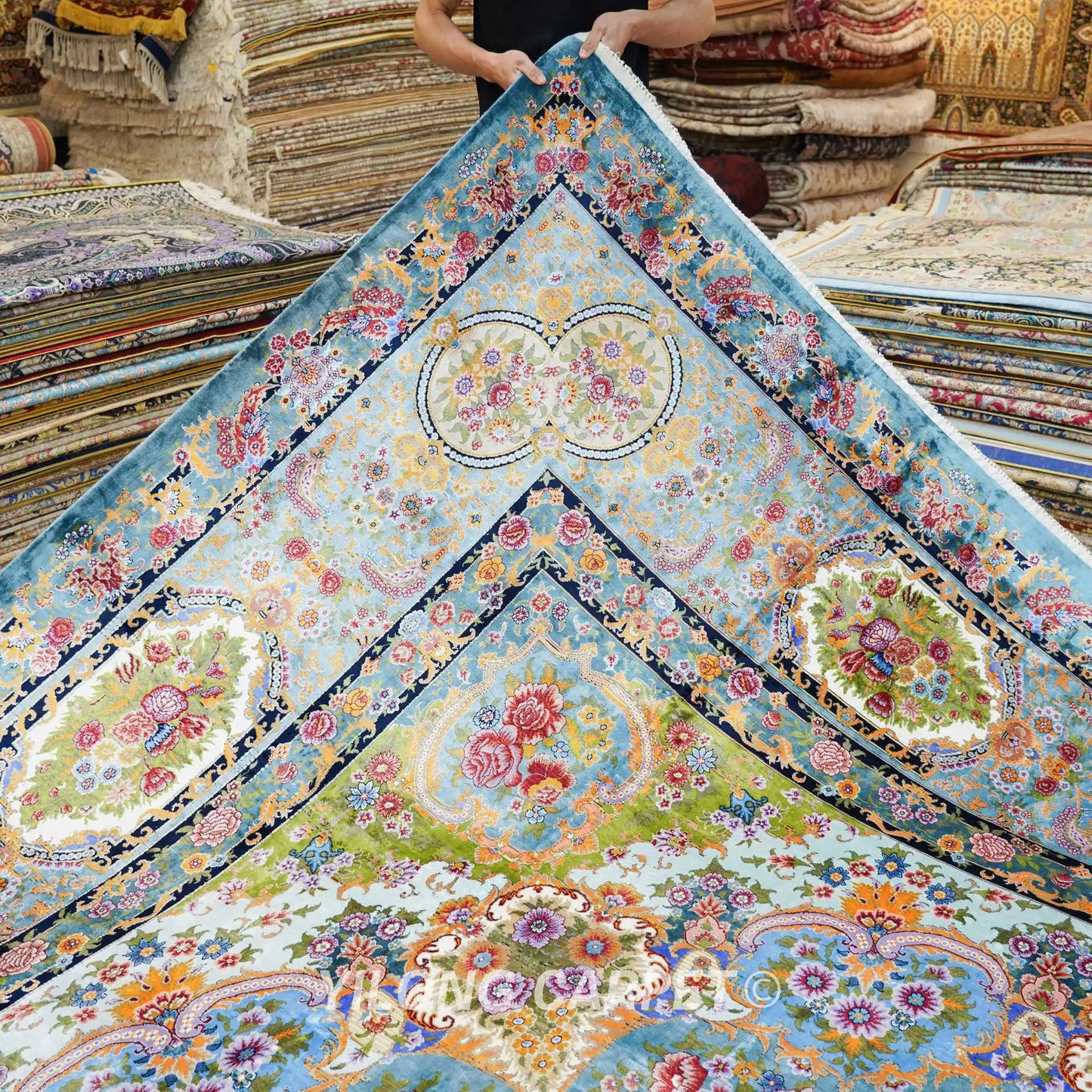 12'x18' Handknotted Silk Carpet Oriental Extra large Indoor Durable Rug (TJ445A)