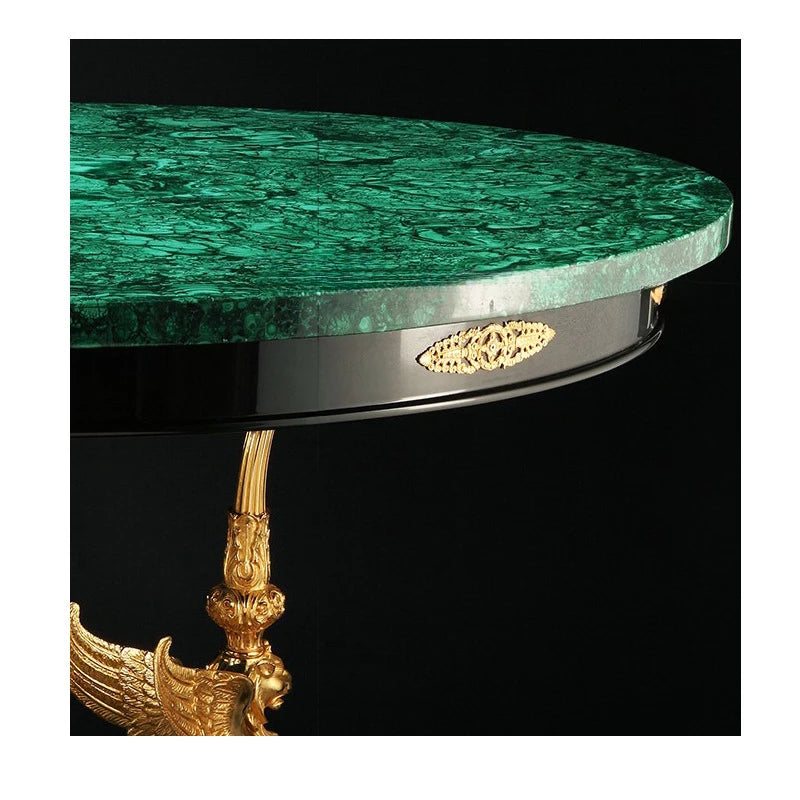 Peacock stone dining table customized luxury luxury stone collection high-end countertop customized gem grade coffee table table