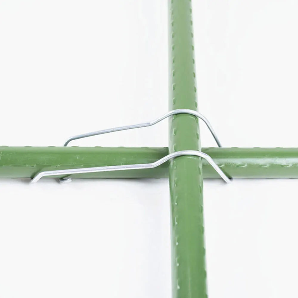 10pcs Plant Trellis Connecting Buckles Climbing Pipe Support Fixing Tool Garden Stake Connectors For Vegetable Garden Roof