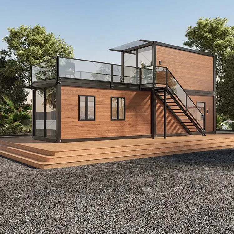 Customized Galvanized Container Home Stay House 20ft 40ft Luxury Villa