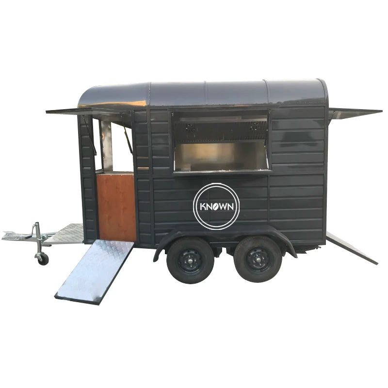 Food Trailers Mobile Bars Ice Cream Vending Van Vintage Horse Box Food Carts Food Stall Kiosk for Sale