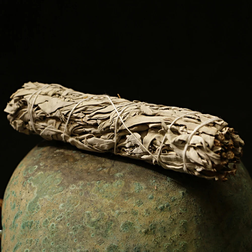 1-10PCS Natural White Sage Bundle Smudge Sticks California Pure Leaf for Spiritual Home Cleaning Sage Incense Aromatherapy