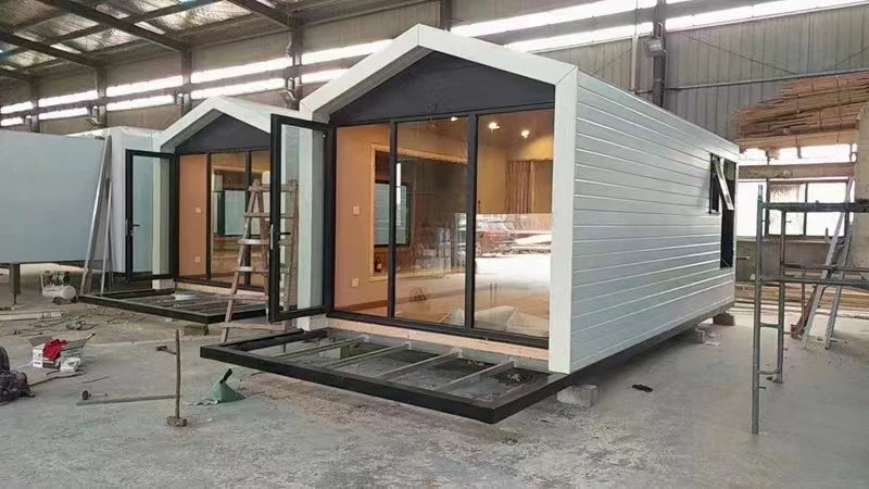 Container Office Modular Buildings Container Storage GLASS Street Cafe House Container House With Glass