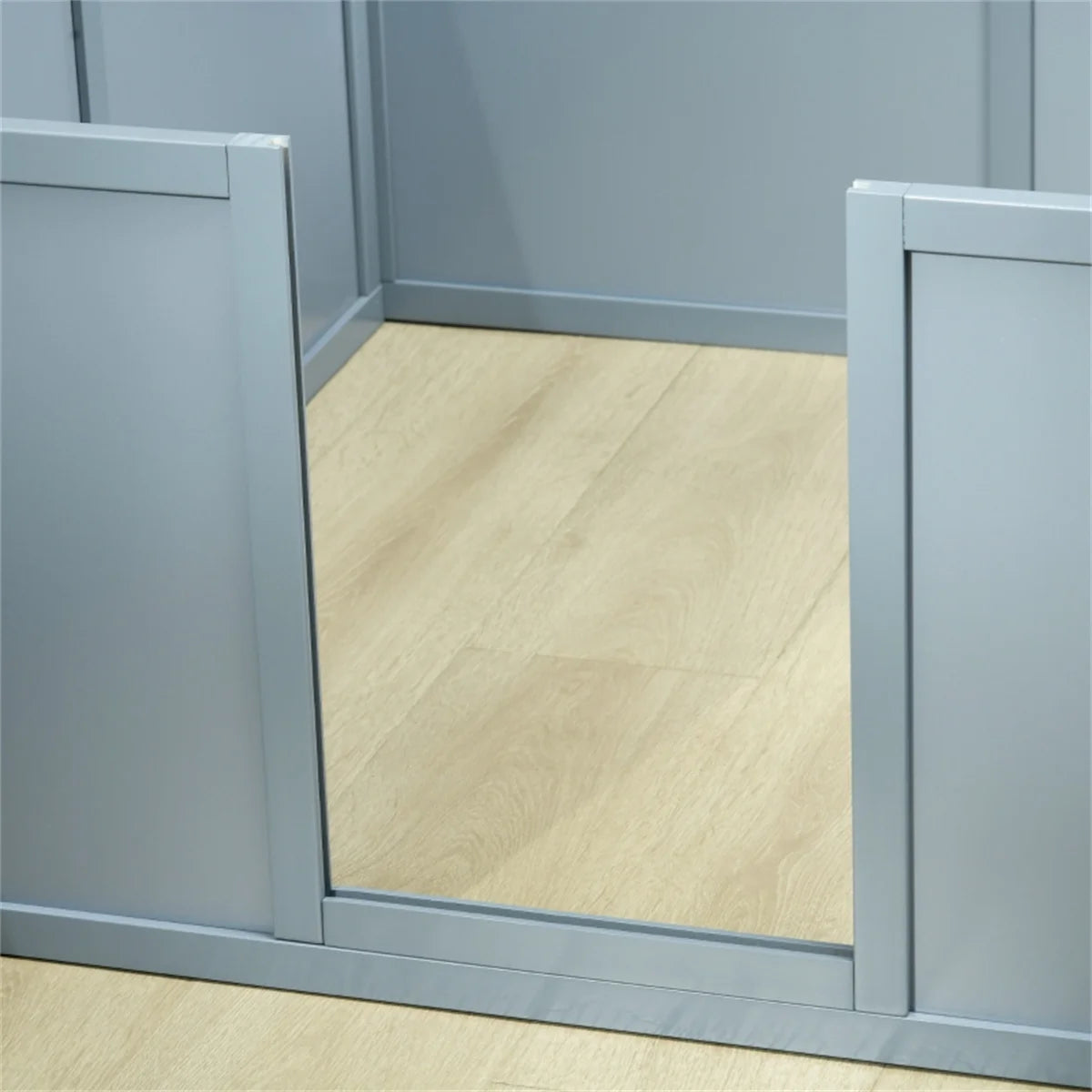 Wooden Freestanding Foldable Pet Gate for Dogs Whelping Box, Dog Gate for The House, Doorway, Stairs, Extra Wide Pet Playpen