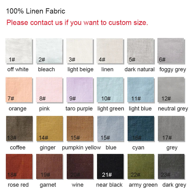 100% Pure Linen Blue Bedding Set with Duvet Cover Bed Sheet Pillowcase, Solid Color, Double, Single, King, Queen Full, Twin Size
