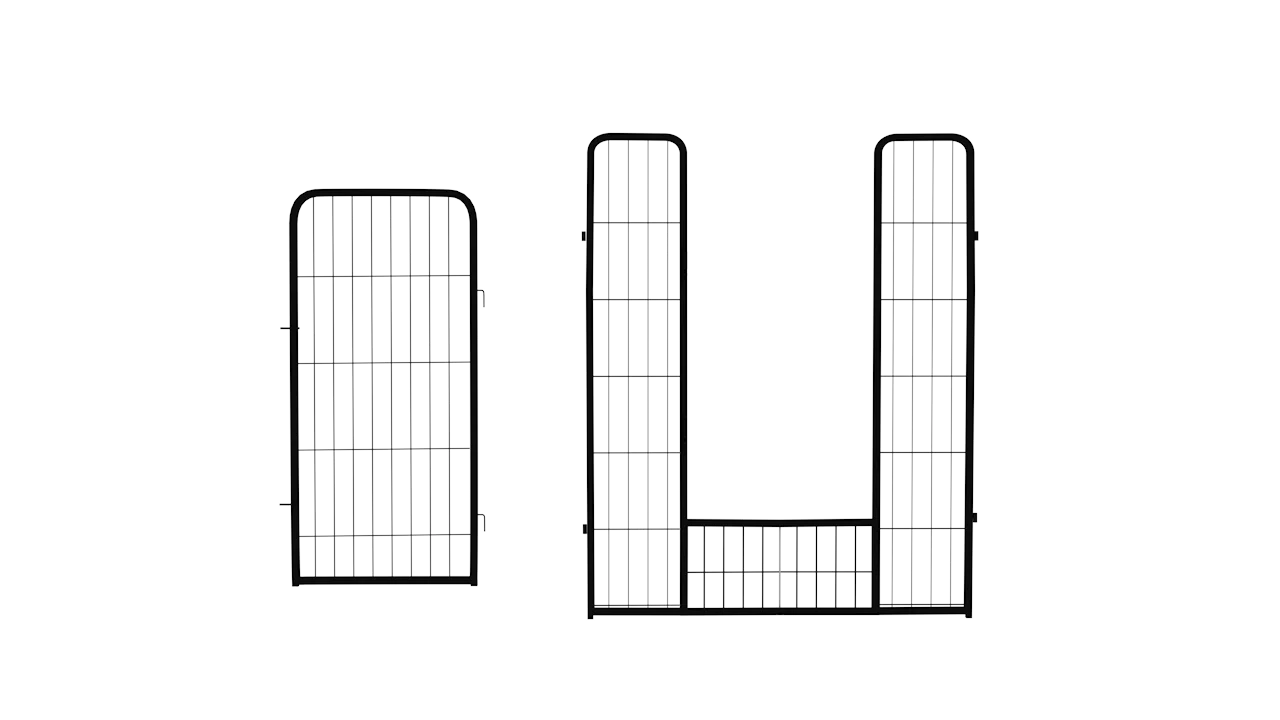 100x80 Dog Playpen Crate Fence Pet Play Pen Exercise Cage Portable Pet Dog Playpen Dog Enclosure Fence