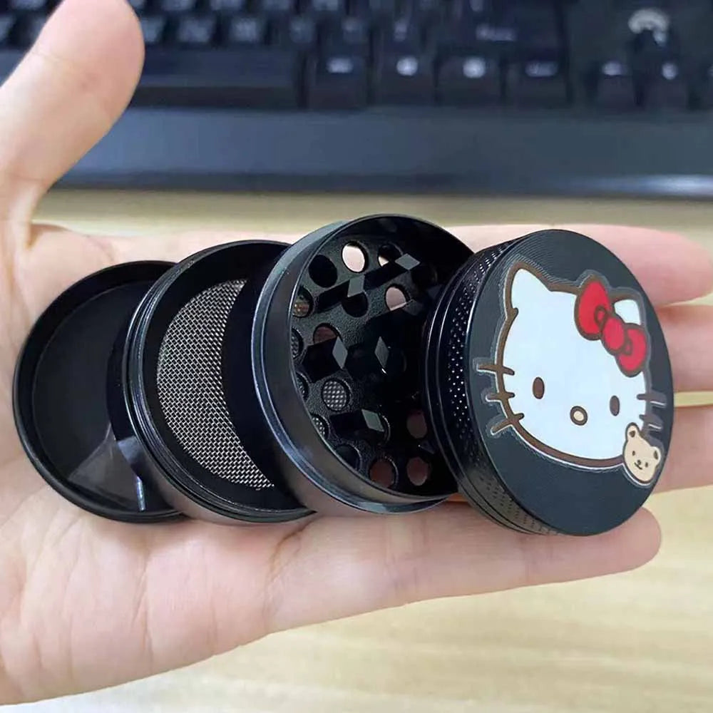 1pcs Pink Grinder 40mm Kawayi Girly Gift Crusher With Sticker Birthday Present Christmas gift New Year Gift
