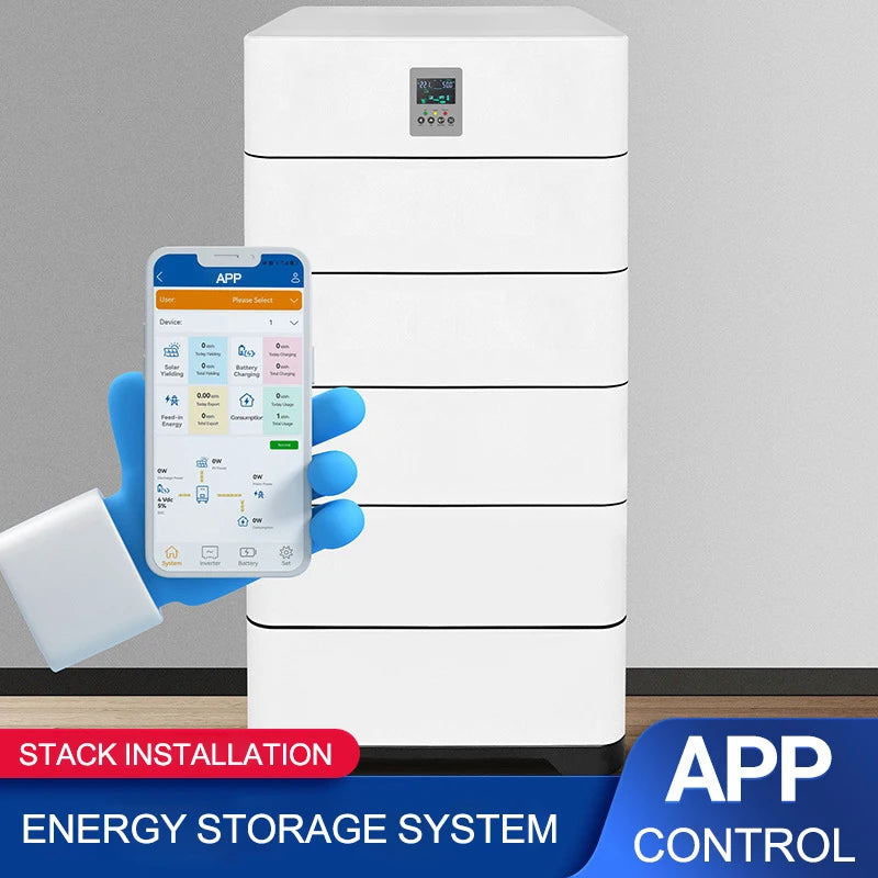 Smart stackable price 48v 200ah lifepo4 solar battery 10kwh power battery energy storage system container