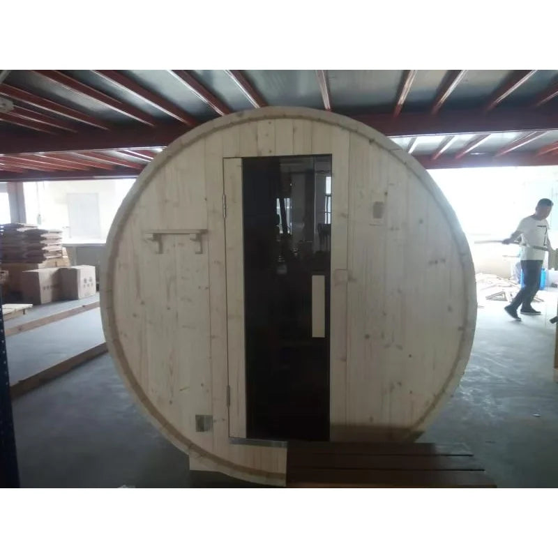 Wood Steam Sauna Room 4 Person Dry Sauna Room Outdoor Sale Soft Bluetooth USB Computer Power Beauty Graphic Piece