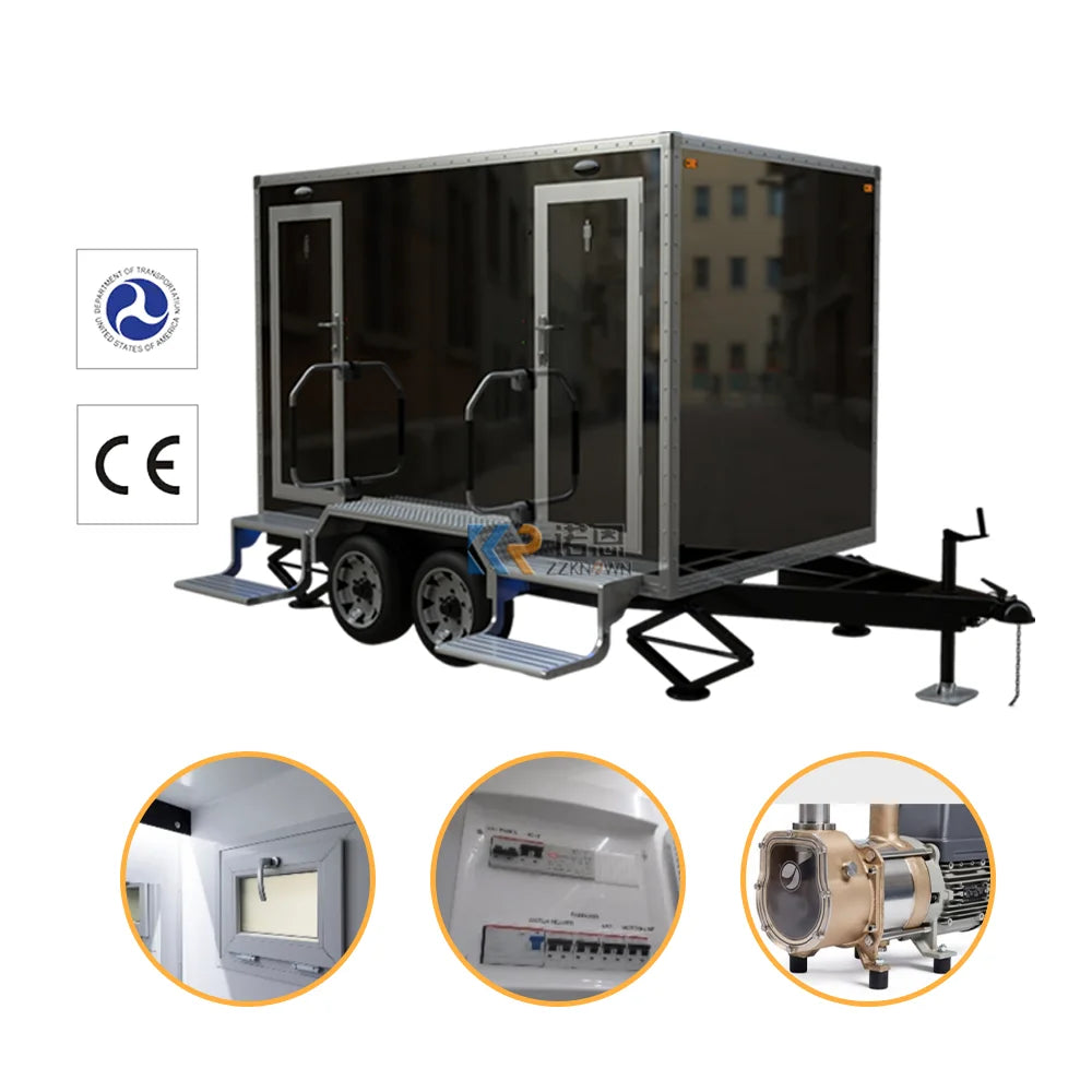 2023 Prefabricated Modular 10ft Container Bathroom Public Toilet Tiny House Mobile Shower Container Toilet